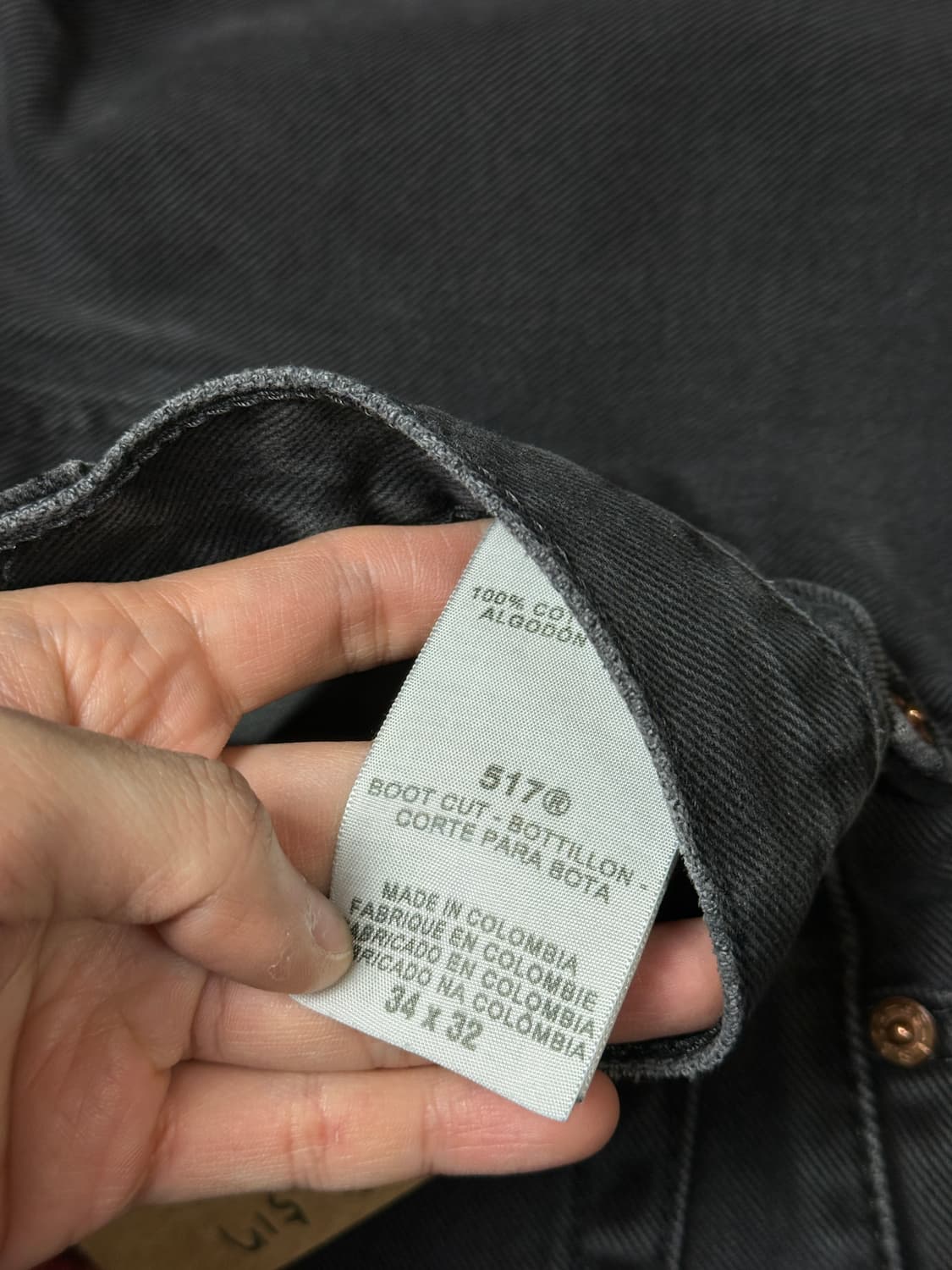 00's 리바이스 517 블랙 부츠컷 플레어진 상품이미지9