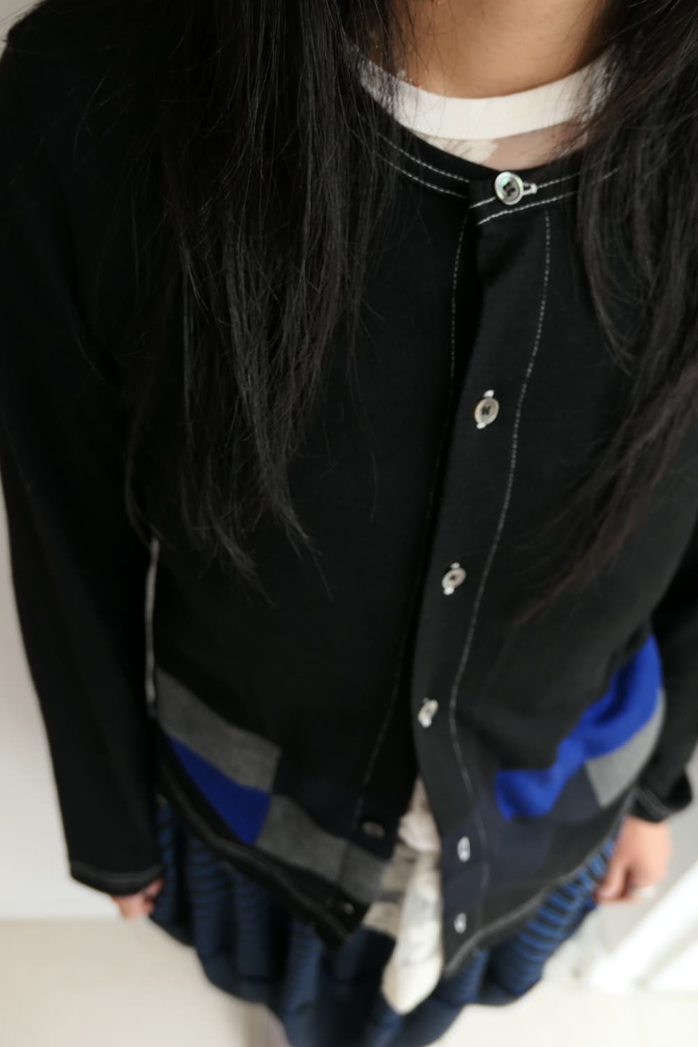Color block cardigan  상품이미지3