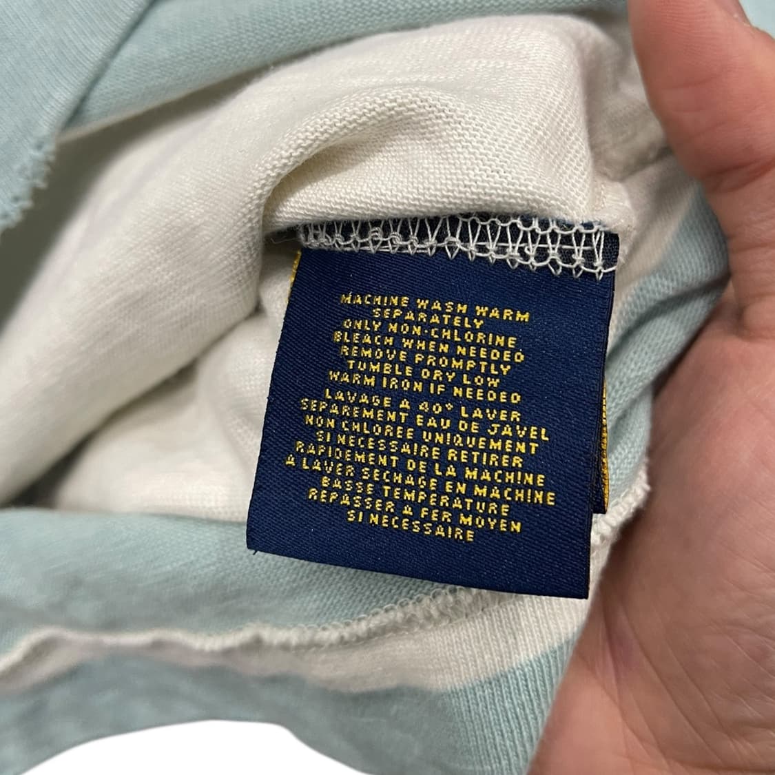 폴로 랄프로렌 빈티지 슬림핏 럭비 티셔츠 상품이미지6