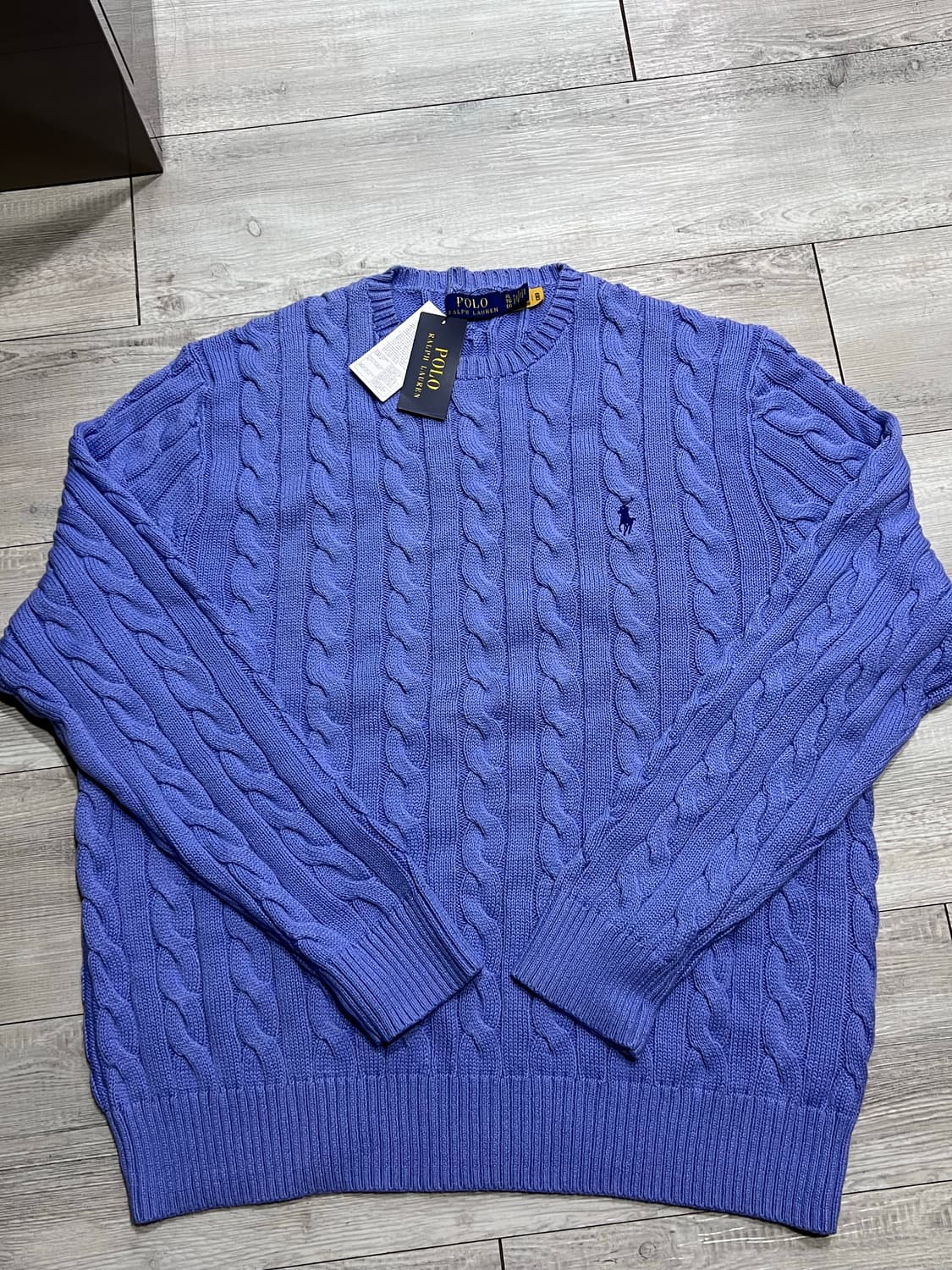 <새상품>  폴로 꽈배기 코튼 니트 XL (105-110) 정가 30 상품이미지1