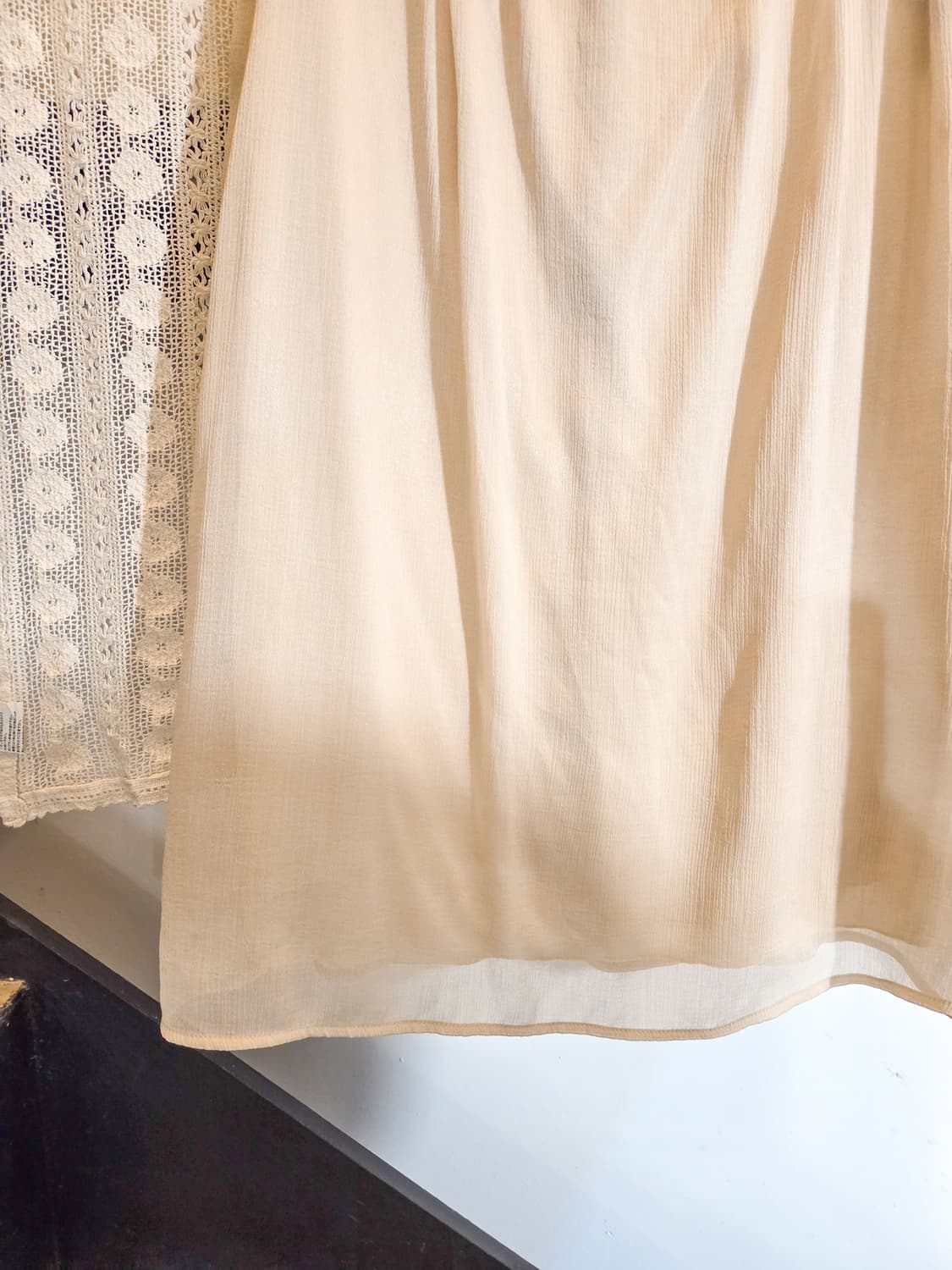 리본 쉐입 쉬폰 원피스 상품이미지3