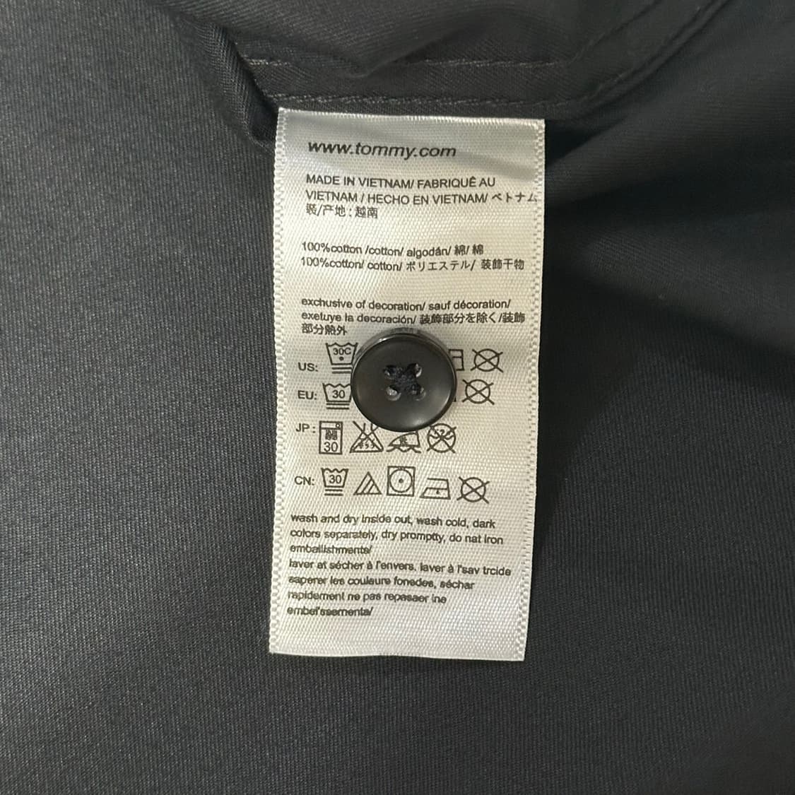2XL 타미힐피거 레귤러핏 블랙 셔츠 상품이미지5