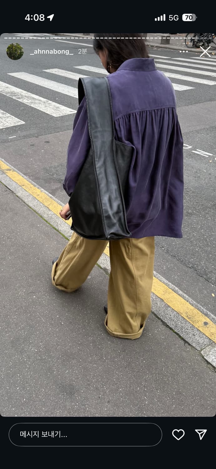 에토스 큐프라 블라우스 퍼플 상품이미지5