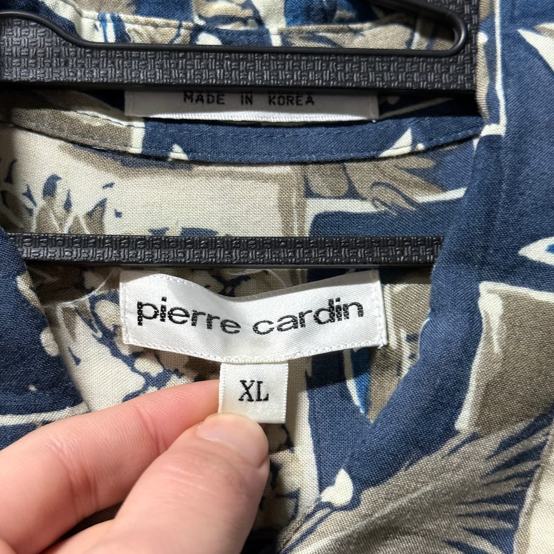 Pierre Cardin 빅사이즈 아트 풀 패턴 레이온 반팔 셔츠 상품이미지5