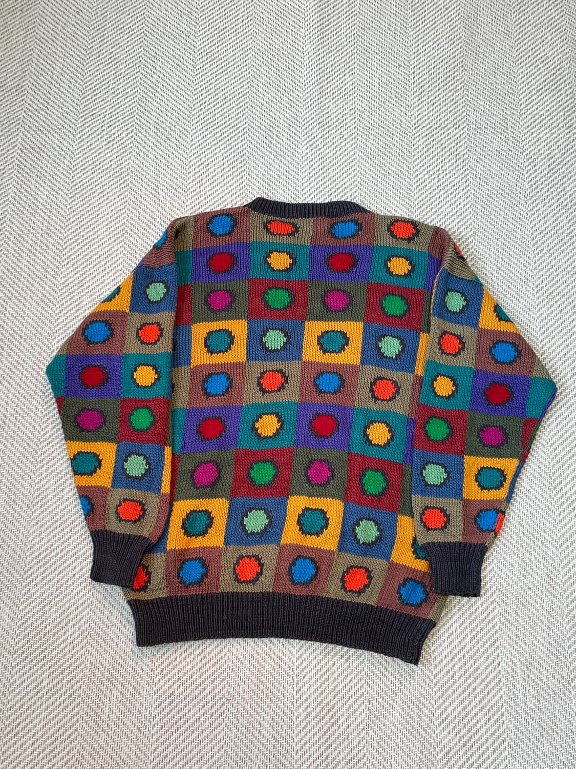 PAVO READ 핸드니팅 피마코튼 아트 패턴 니트  J03331 상품이미지5