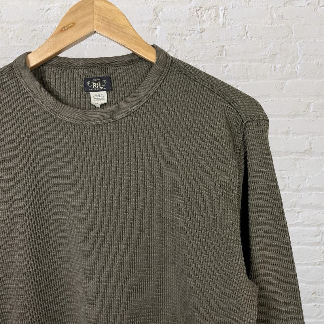 더블 알엘 와플 니트 써멀 롱 슬리브 티셔츠 상품이미지2