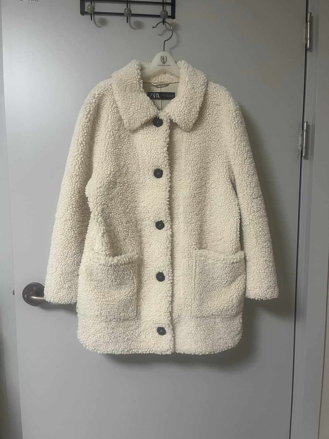 자라 플리스 미디 무스탕 코트 🐑 상품이미지1