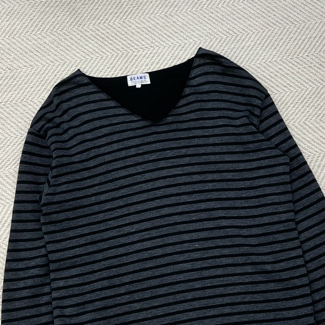 빔즈 스트라이프 스웻셔츠 r2345 상품이미지3