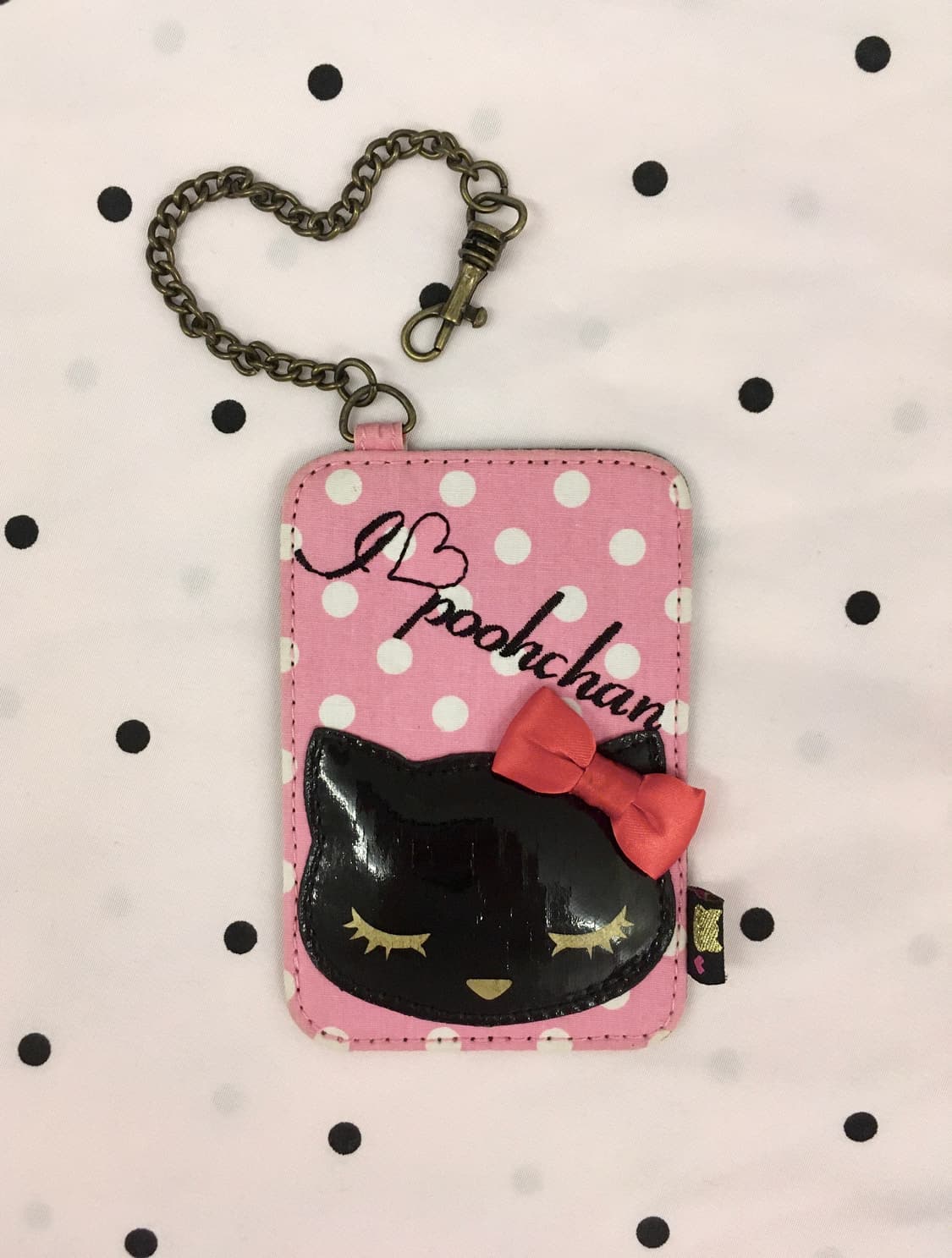 헤이세이 갸루 도트 캣 카드지갑 고전 오네갸루 상품이미지1