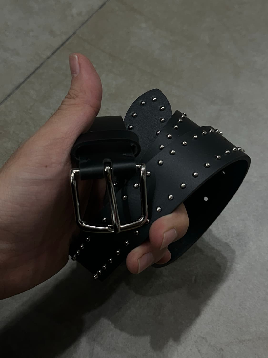 Stud point belt - 스터드 포인트 벨트 상품이미지1