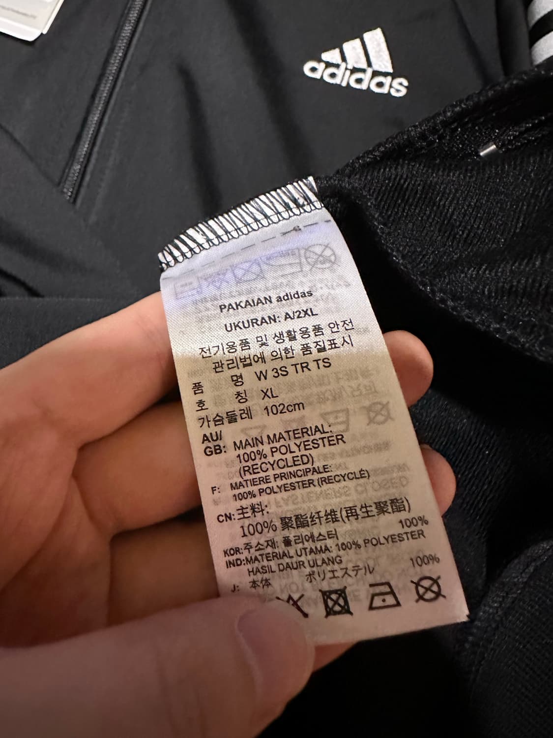 새상품! 아디다스져지 아디다스 삼선 트랙탑 아디다스블랙 삼선져지 집업 상품이미지5