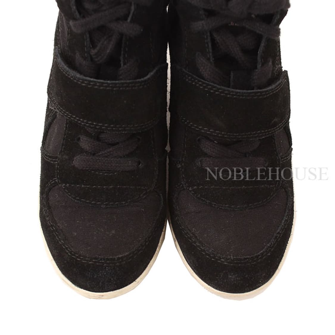 아쉬 블랙 스웨이드 하이탑 웨지 스니커즈 35 상품이미지6