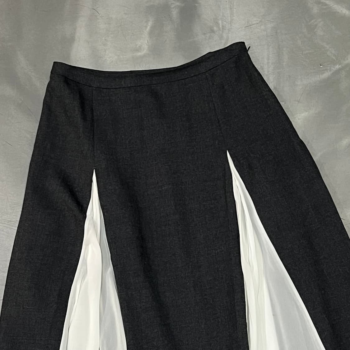  트루사르디 배색 플레어 스커트 y16472 상품이미지3