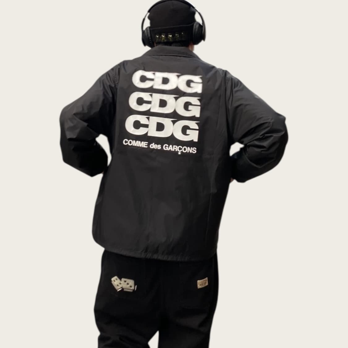 L/ 꼼데가르송 CDG 나일론 코치자켓 상품이미지1