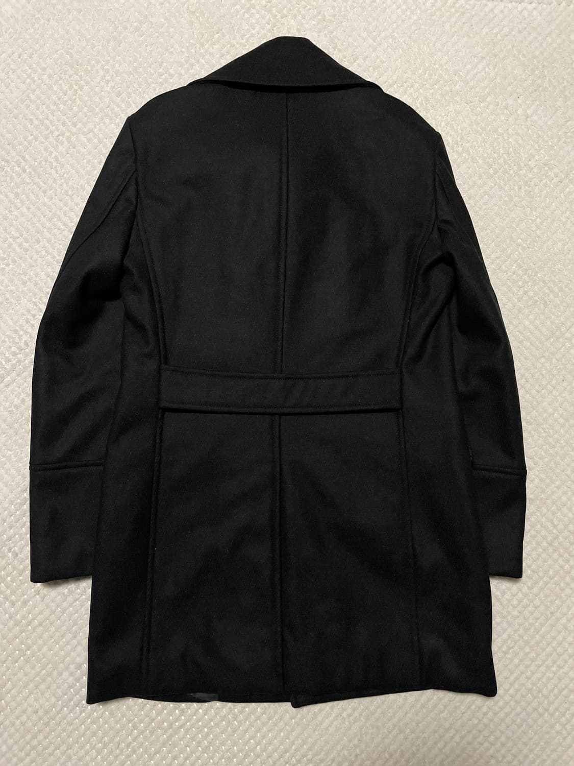 SOLID HOMME 솔리드 옴므 웨스턴 무드 싱글 울 코트 블랙 상품이미지4