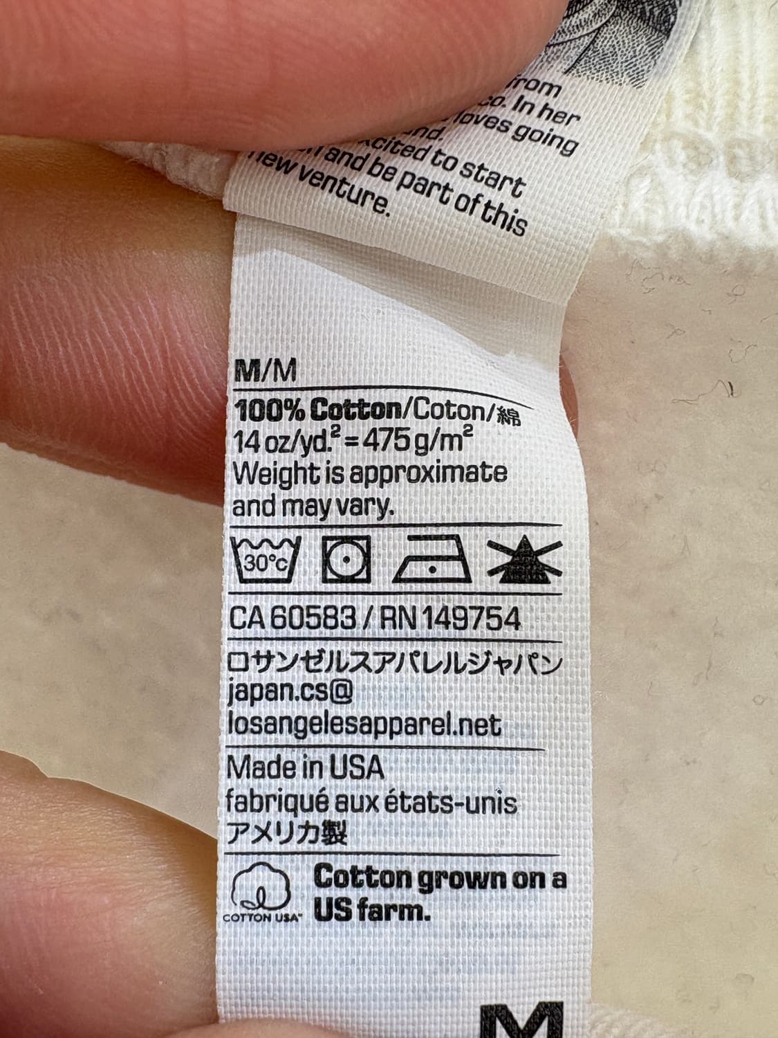 LOS ANGELES APPAREL (Made in USA) 맨투맨 상품이미지7