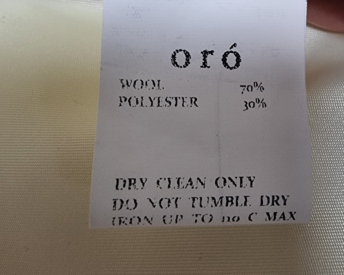 아이보리 부클 울 코트 상품이미지4