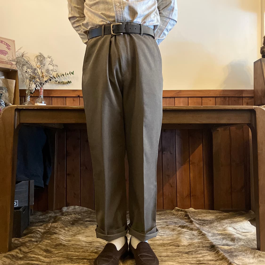 90‘s 리바이스 액션 슬랙스 팬츠 36/32 상품이미지8