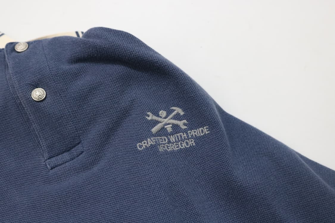 McGREGOR 맥그리거 빈티지 스티치 워크 포로 셔츠 (M) 상품이미지7