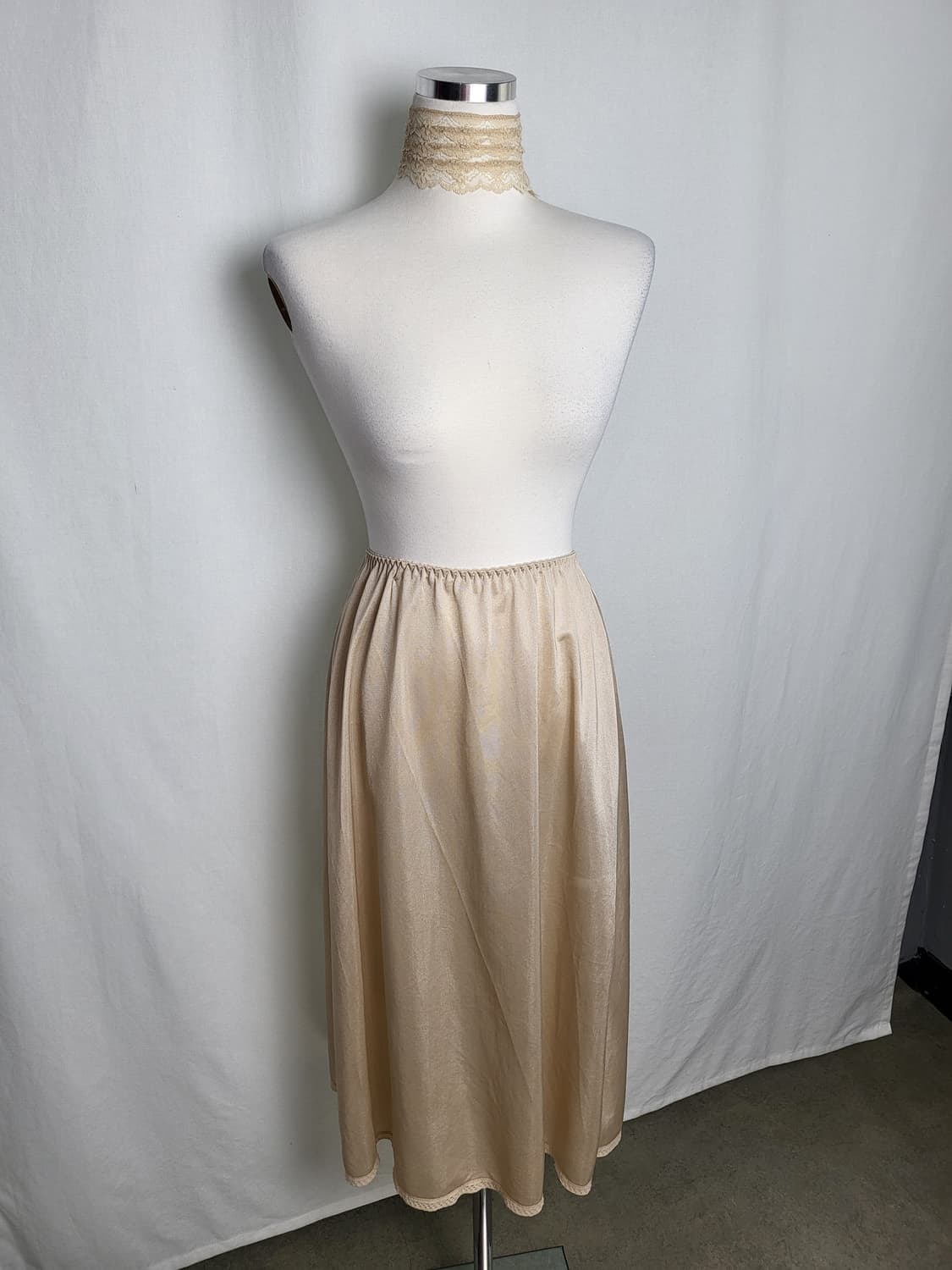 빈티지 살몬 슬립 스커트 상품이미지1