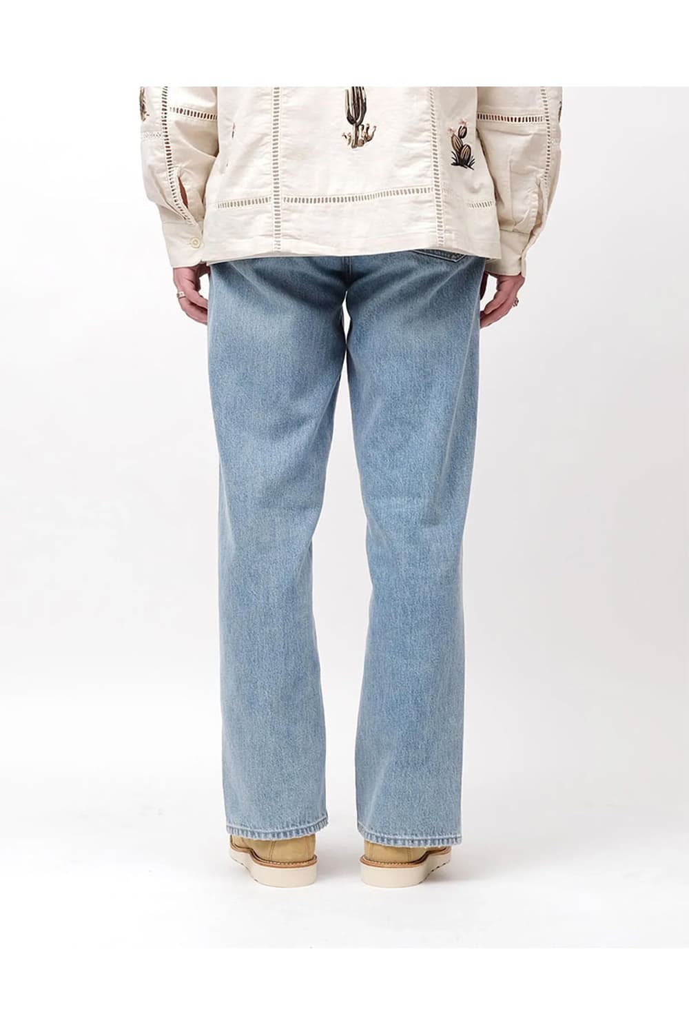 (새상품) 올드파크 슬릿 진 블루 상품이미지5