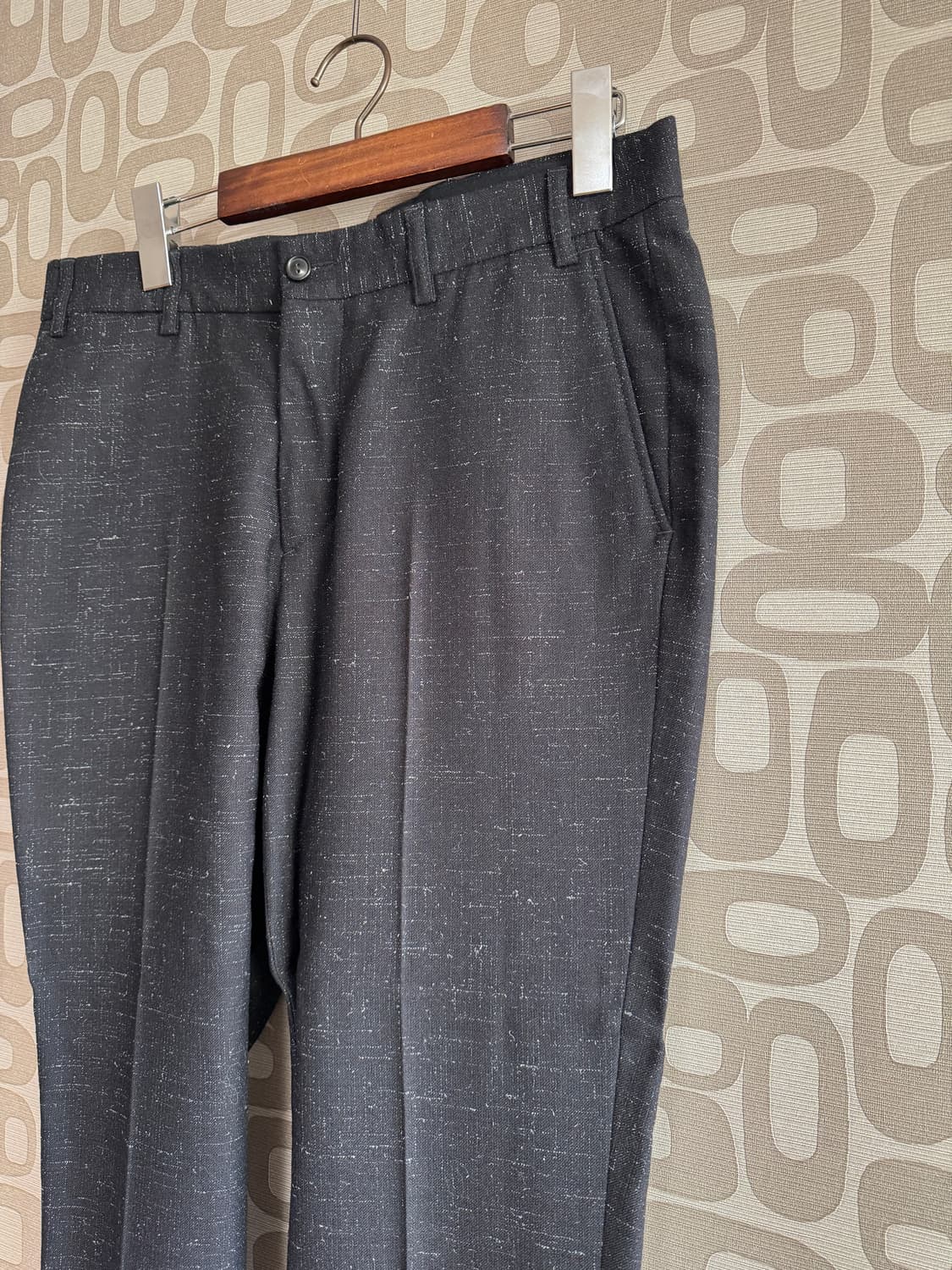 Our Legacy 아워 레가시 블랙 메탈릭 패턴 울 팬츠 바지 46 상품이미지2