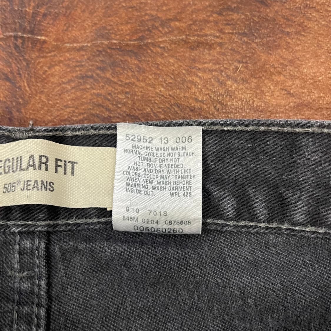 00's Levi's 505 블랙 w33l34 상품이미지6