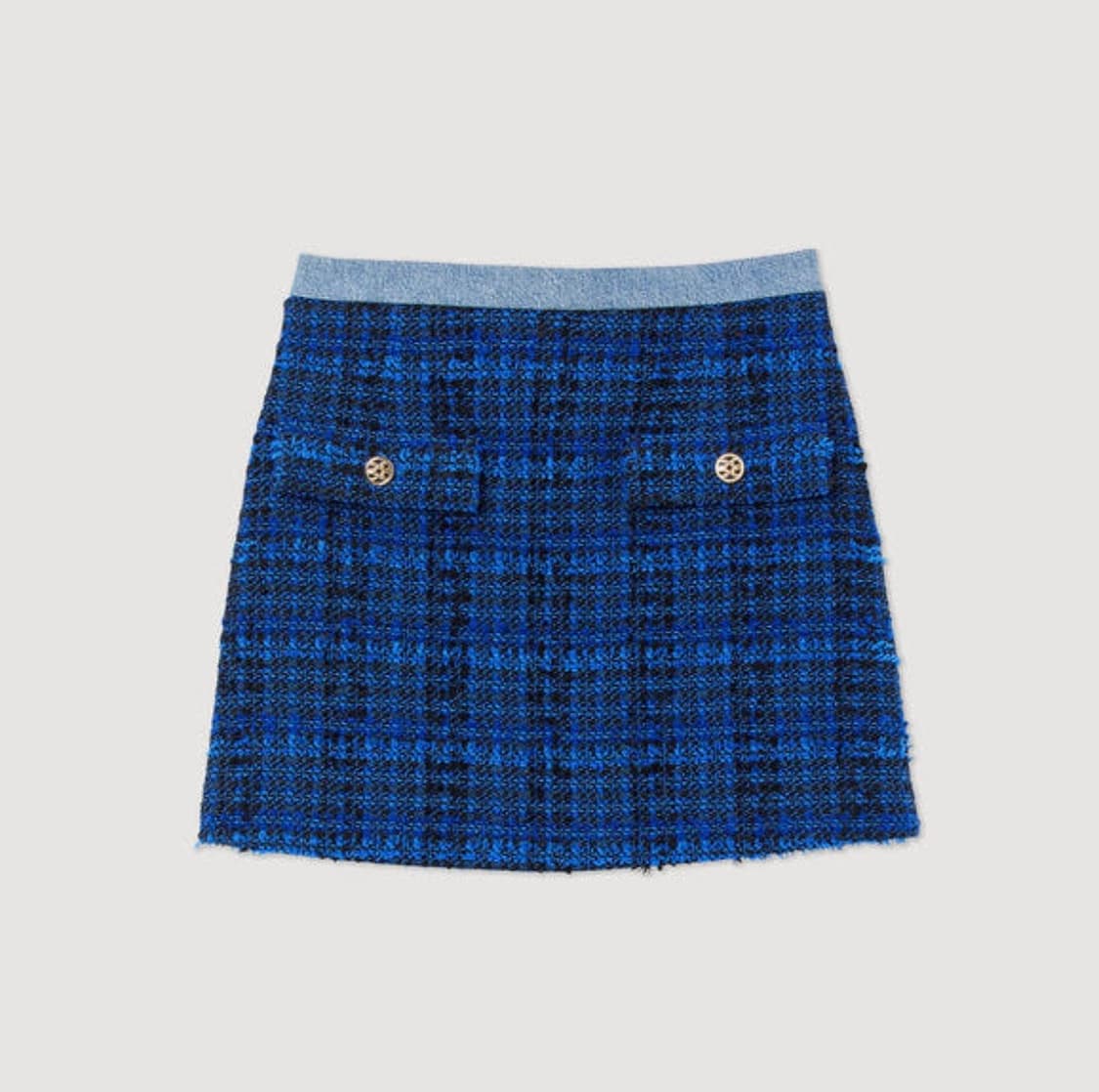 산드로 sandro 데님 트위드 스커트 36 새상품 상품이미지2