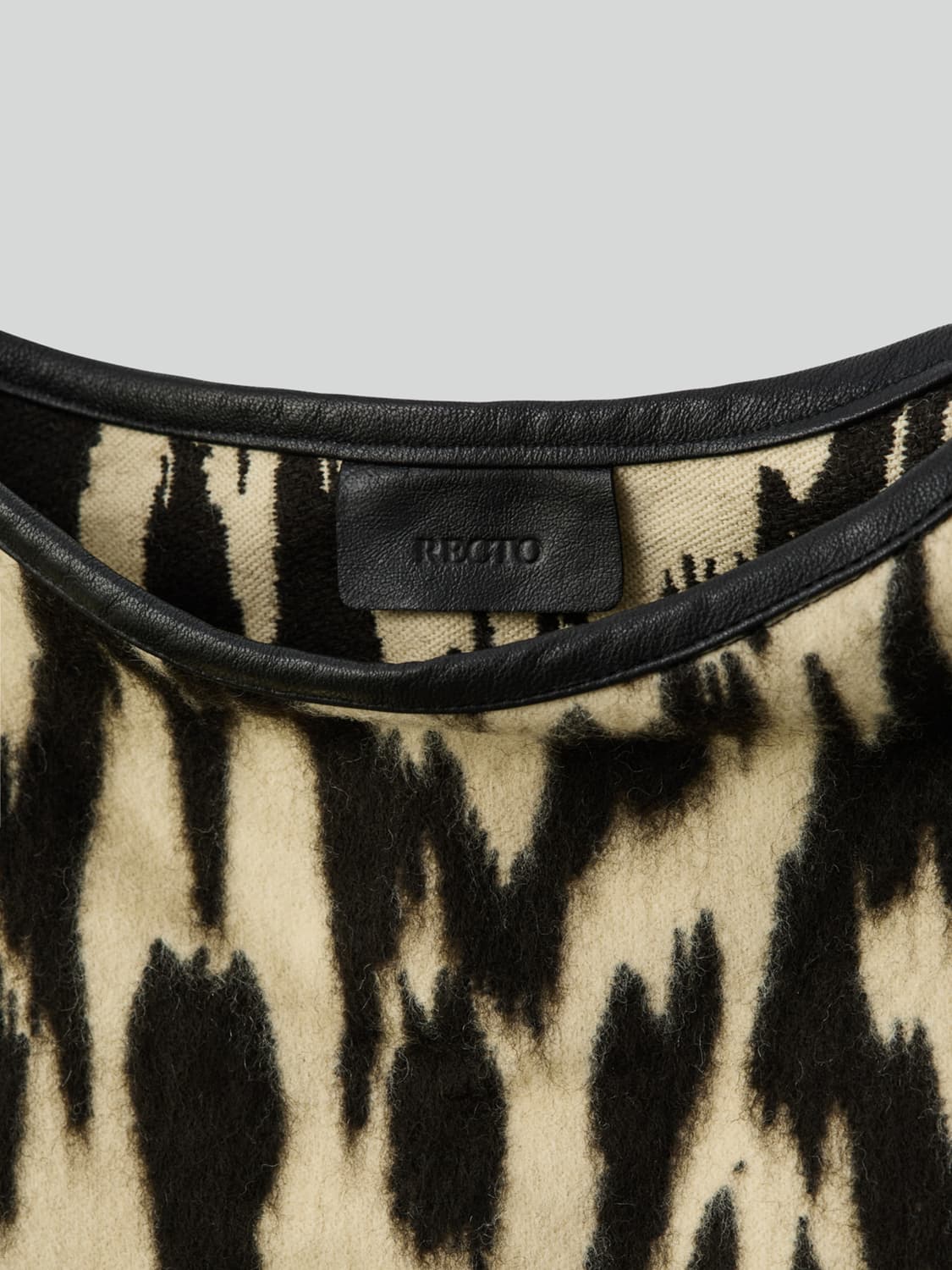 [OS] 렉토 레오파드 울 숄더 백 상품이미지10