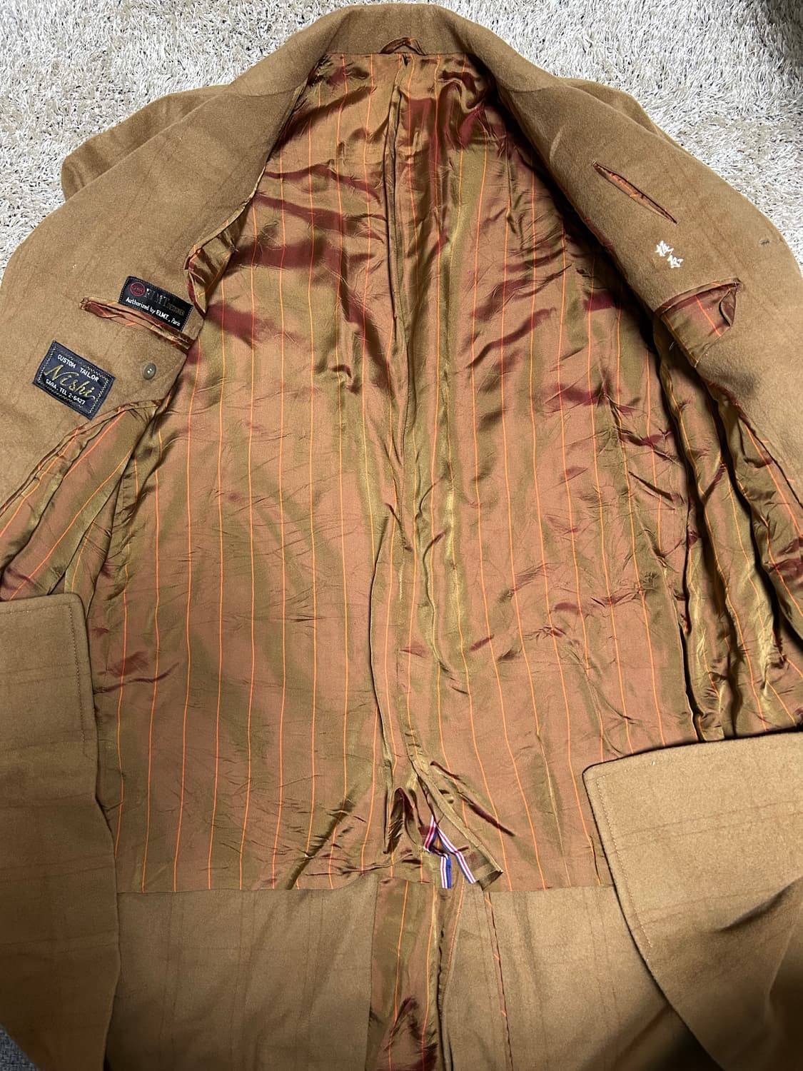 일제 수제맞춤 울 코트 사이즈 100 상품이미지4