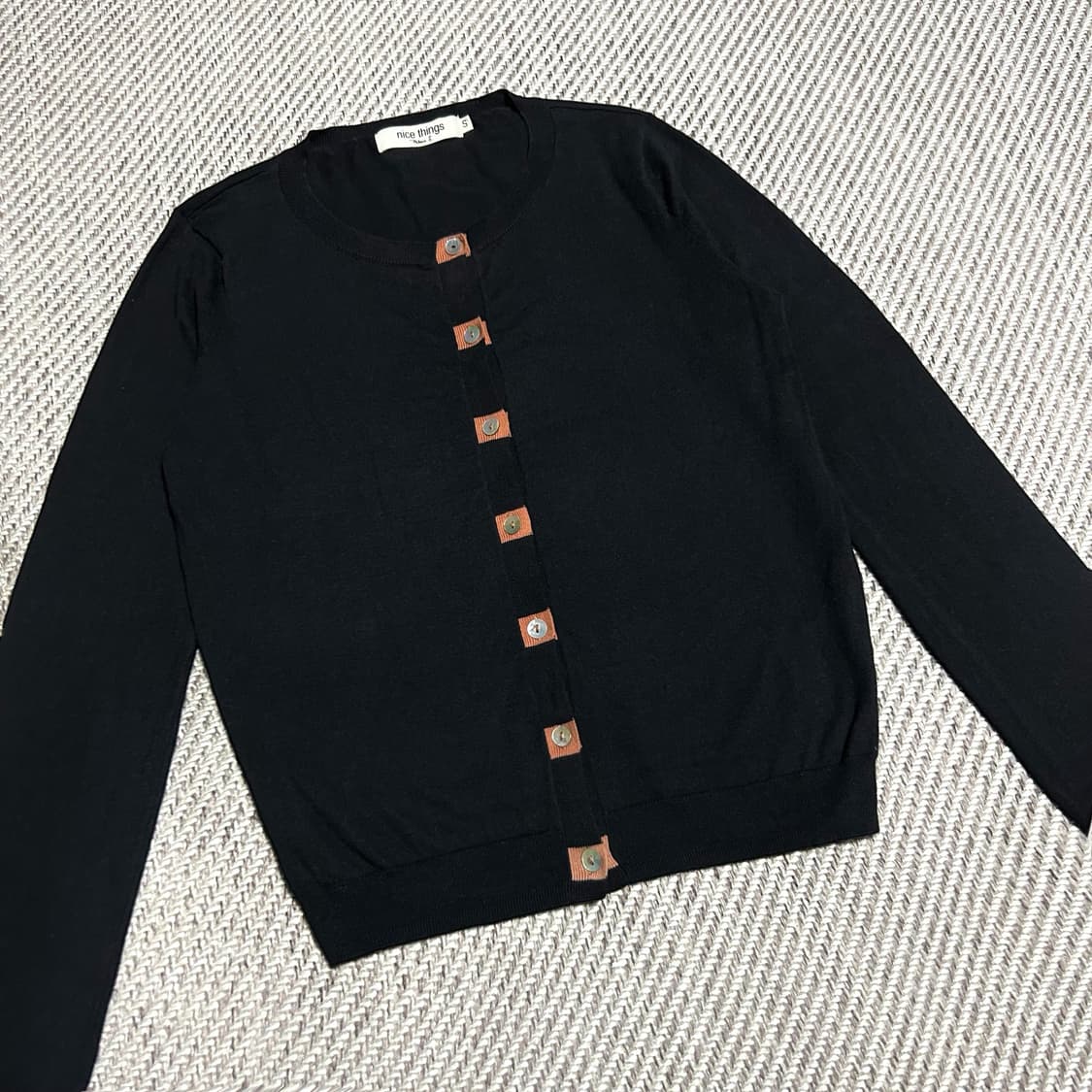 [S] Nice things 우먼즈 라운드 니트 가디건 상품이미지3