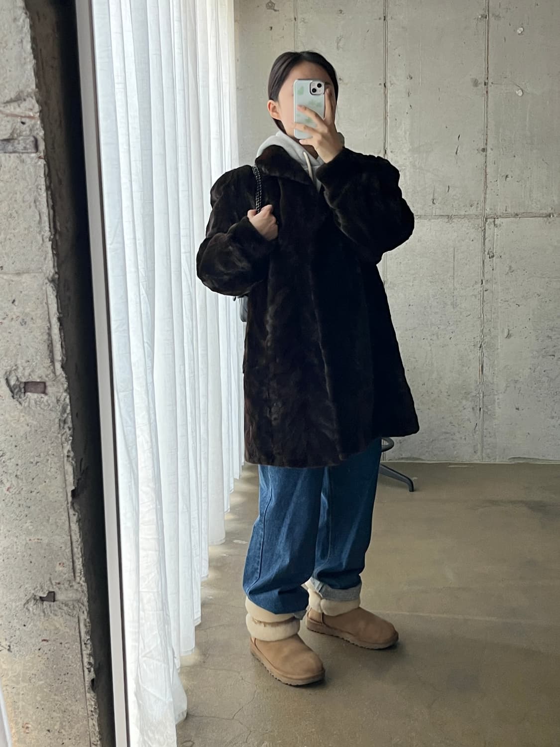 90s Canada Majestic Mink 쉬어드 밍크 코트  상품이미지4