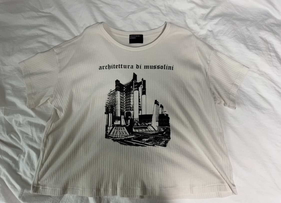 E.R.D. ARCHITETTURA DI MUSSOLINI RIB 티셔츠 상품이미지2