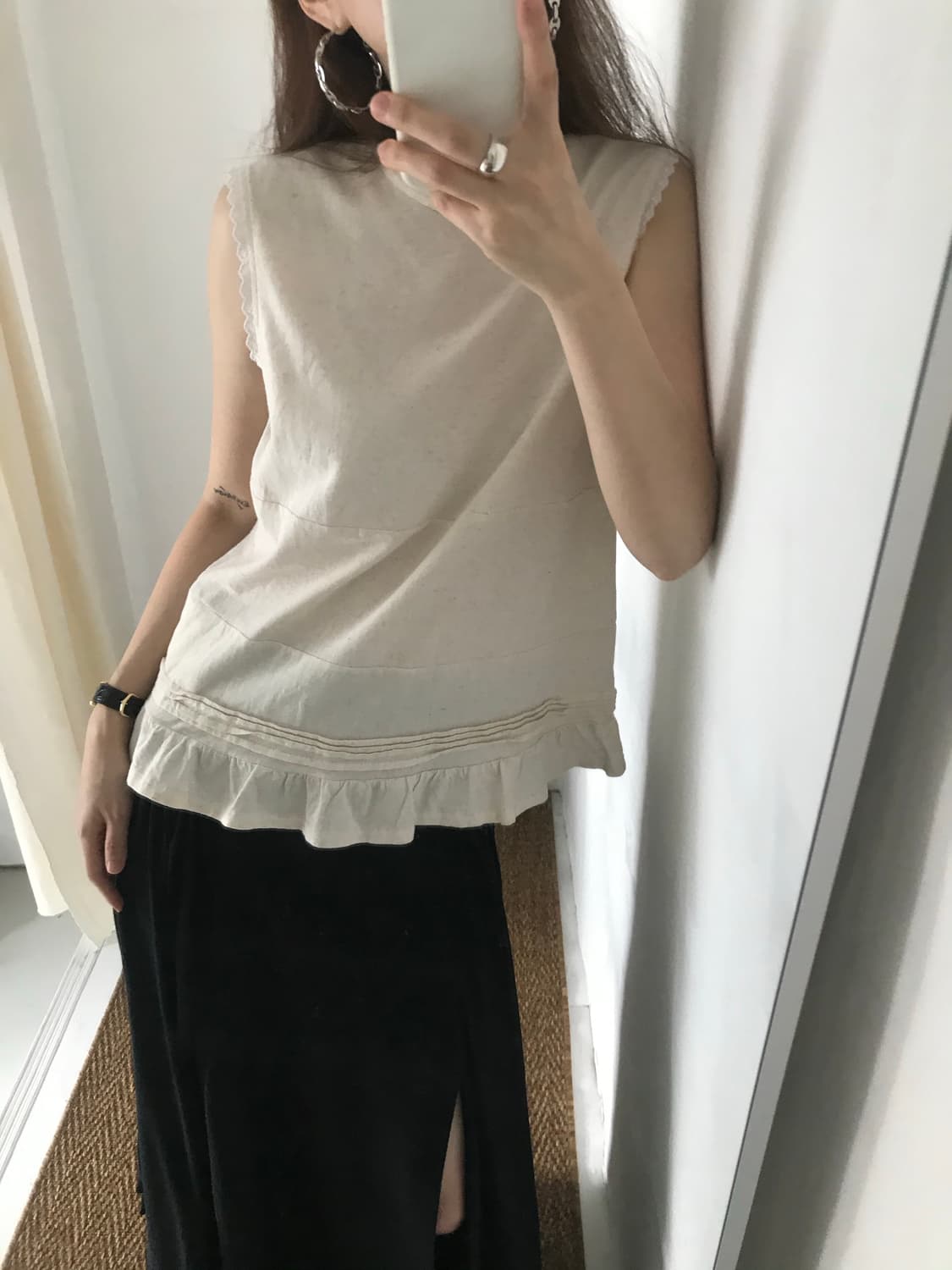 lace cotton sleeveless 상품이미지5