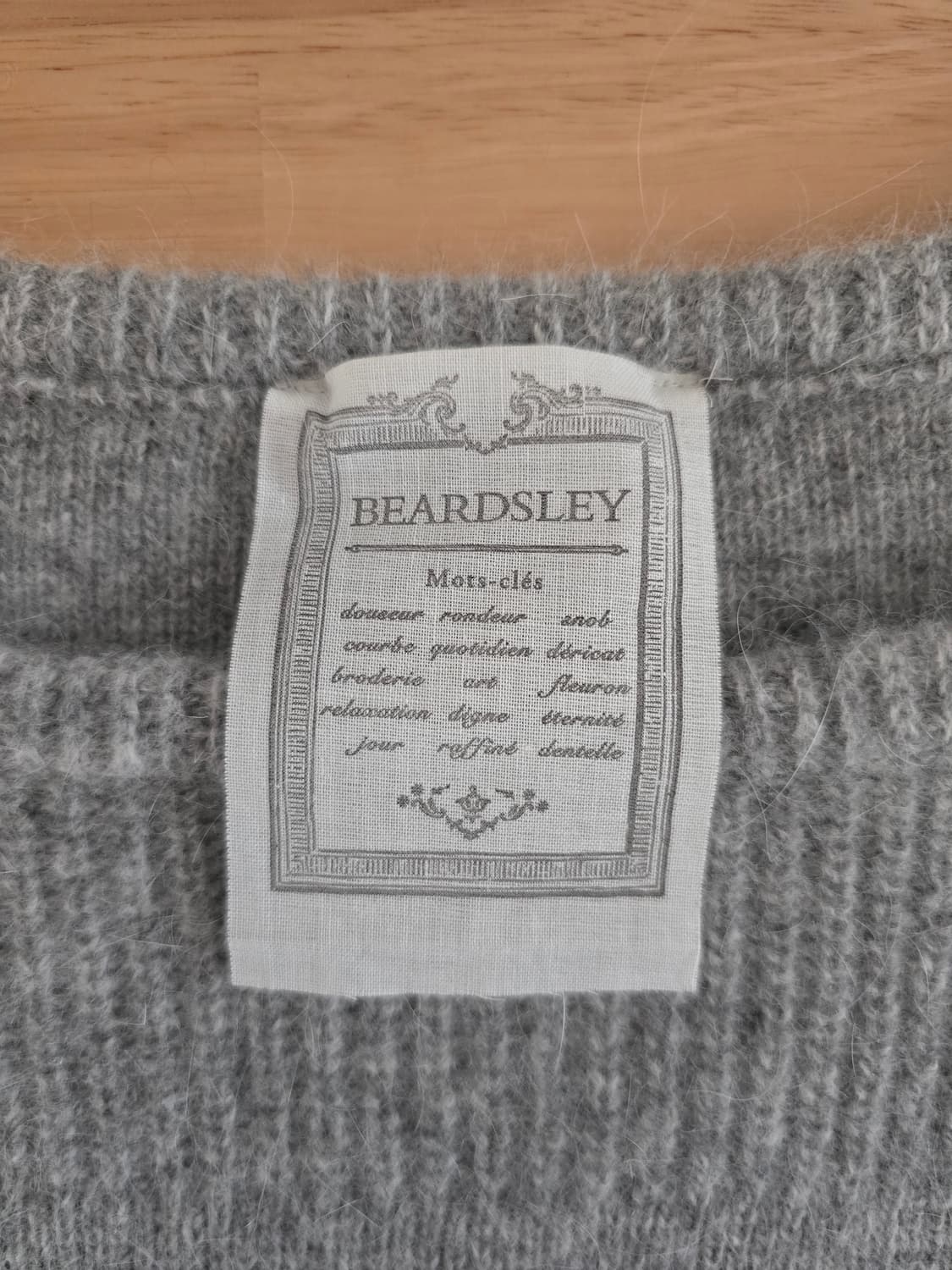 BEARDSLEY의 배색 울 앙고라 니트 상품이미지4