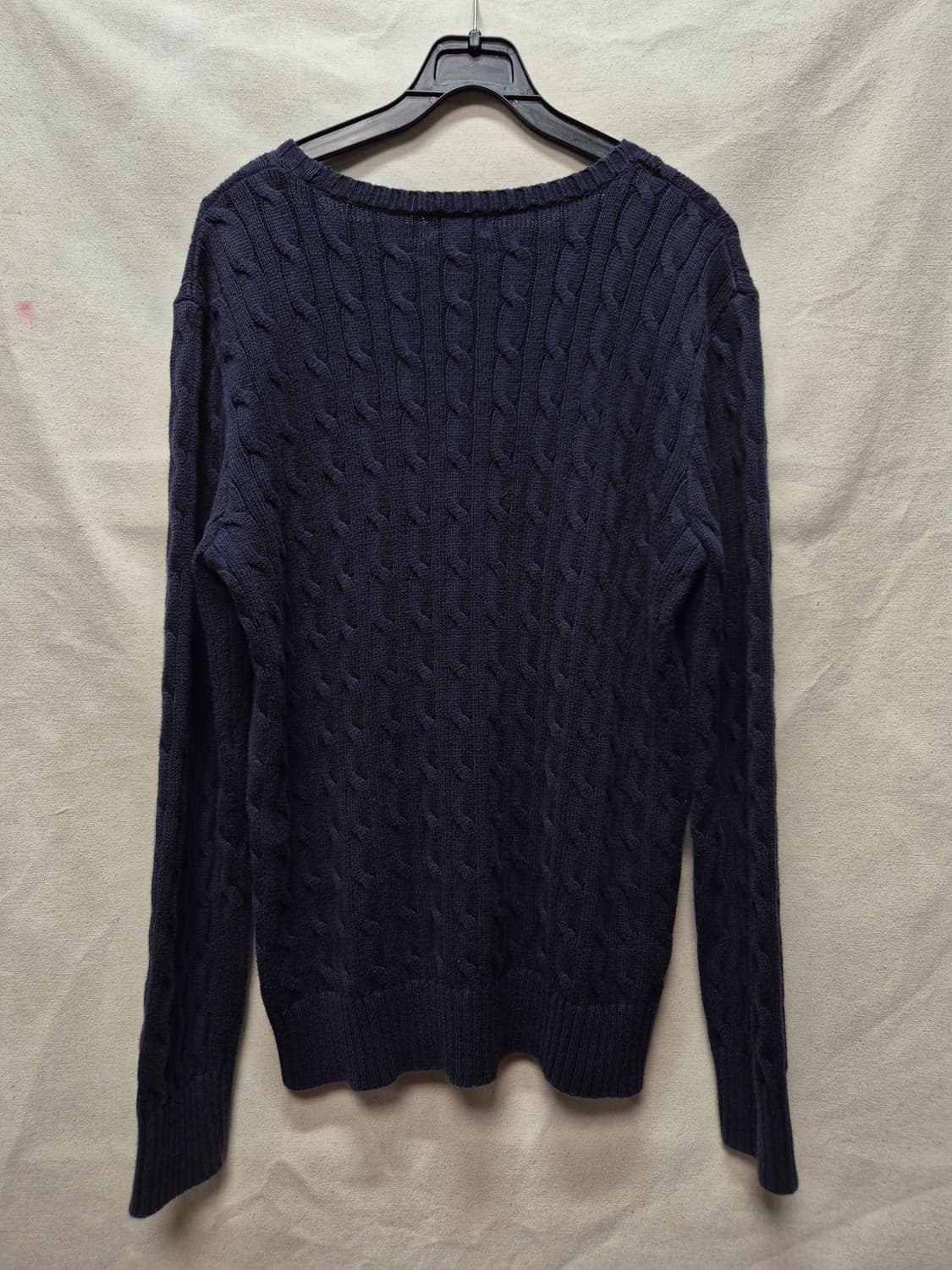 폴로 꽈배기니트 네이비 상품이미지3