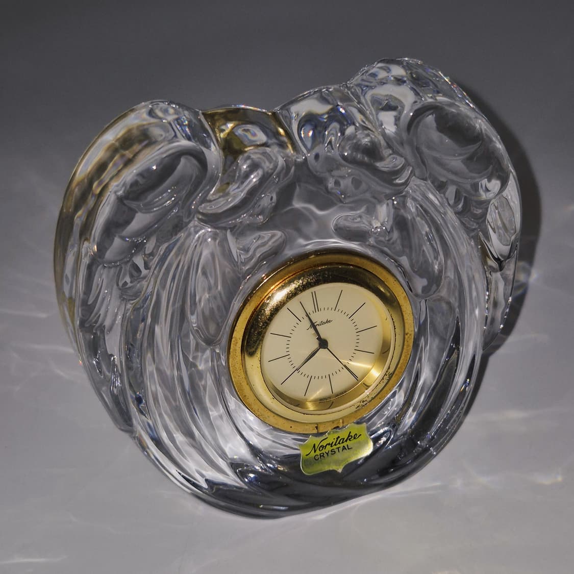 80s 노리다케 크리스탈 천사 탁상 시계 상품이미지6