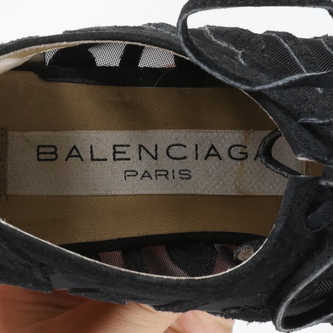 발렌시아가 Balenciaga Suede Lace Up Anke Boot 상품이미지6