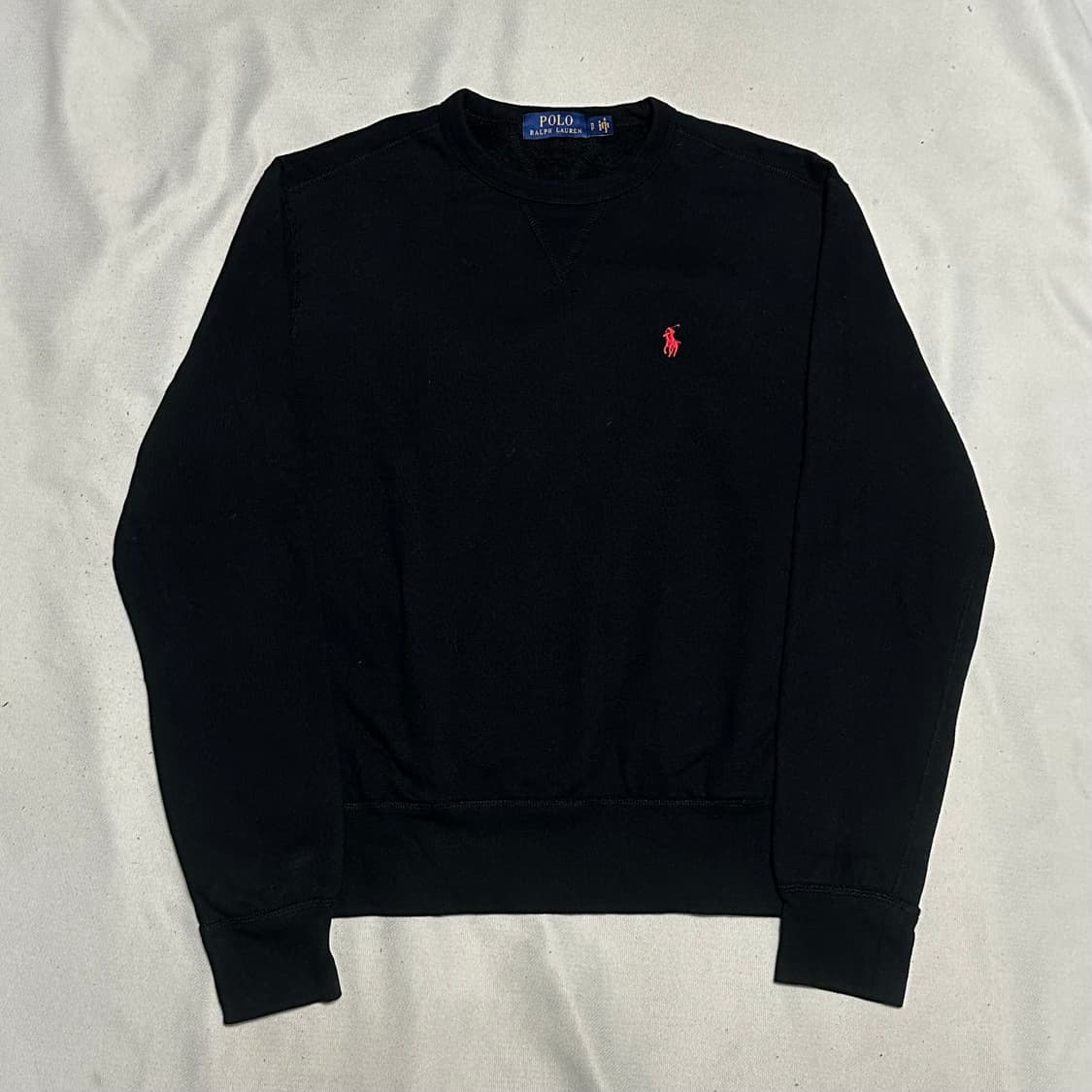 S 폴로랄프로렌 블랙 기모 맨투맨 상품이미지2