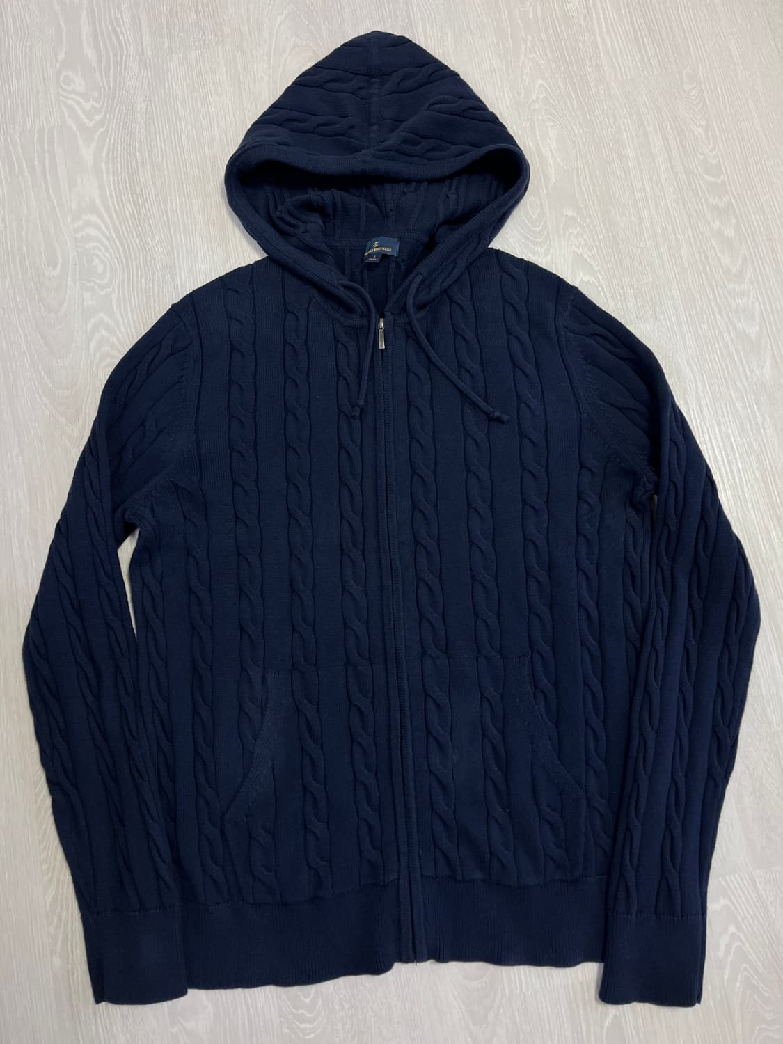 브룩스브라더스 니트 후드집업 L 상품이미지1