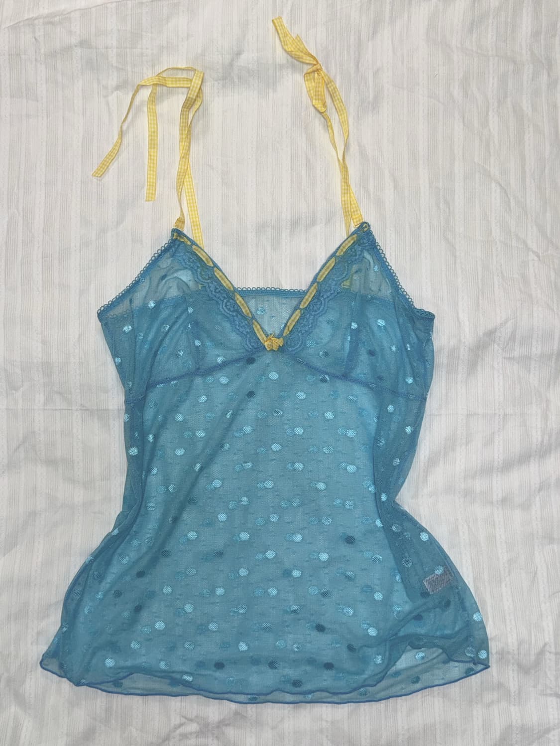 Blue Layered Dot Sleeveless 상품이미지1