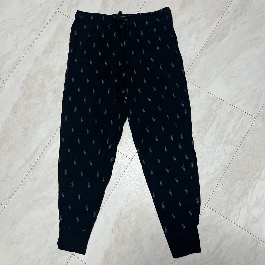 새상품 POLO 폴로 포니패턴 코튼 잠옷바지 파자마 XL 상품이미지1