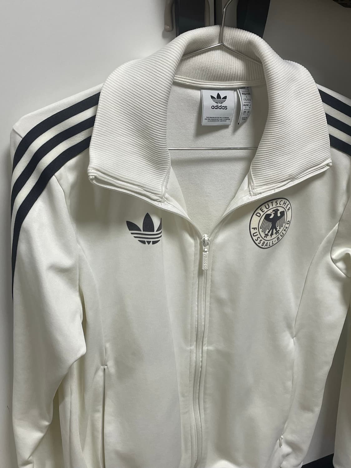 아디다스 독일 베켄바우어 트랙 탑 오프 화이트 져지 s 상품이미지1
