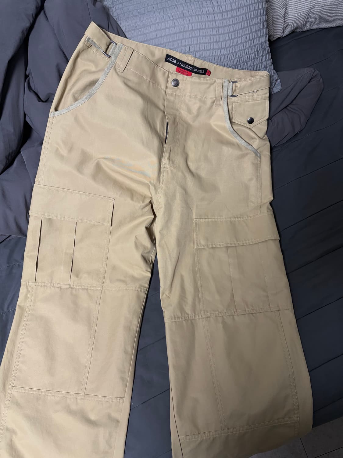 엔더슨벨) 카고팬츠 베이지 UNISEX BINDING CARGO PANT 상품이미지4