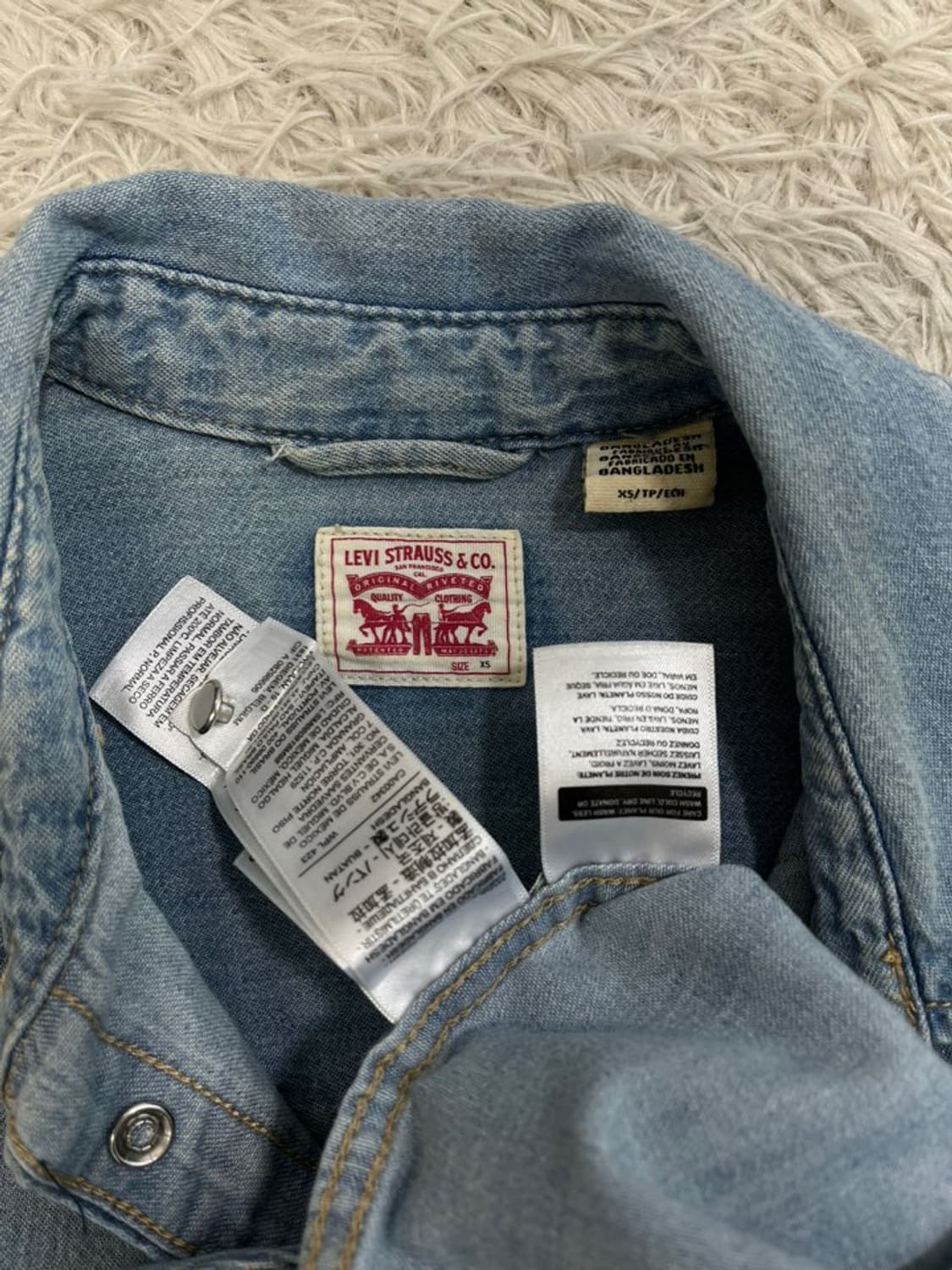 리바이스 웨스턴 스냅 셔츠/#3272 상품이미지5