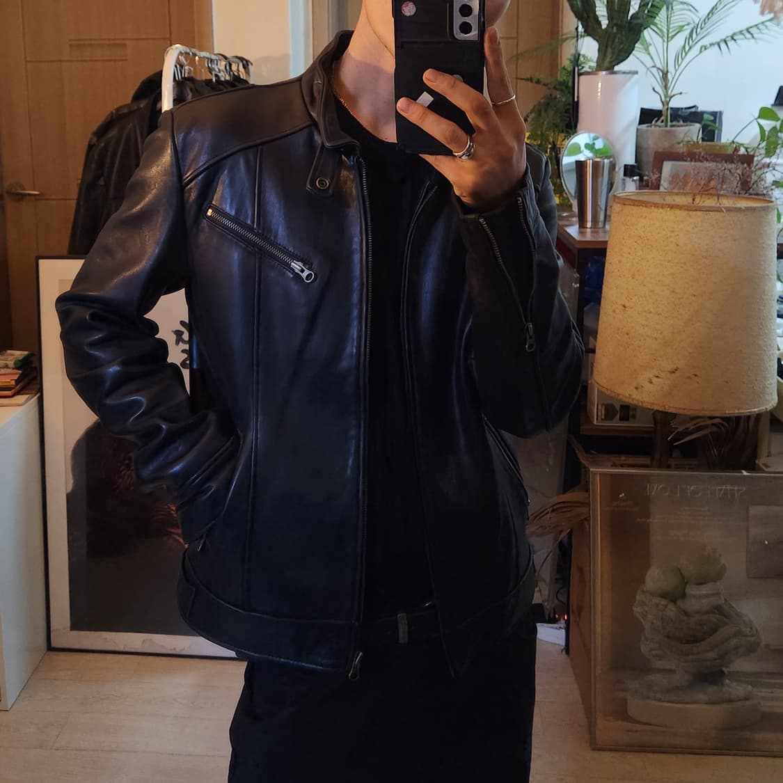 빈티지 램스킨 레더자켓 /쿠어/알렌느/해칭룸/인사일런스/느와르라르메스 상품이미지9