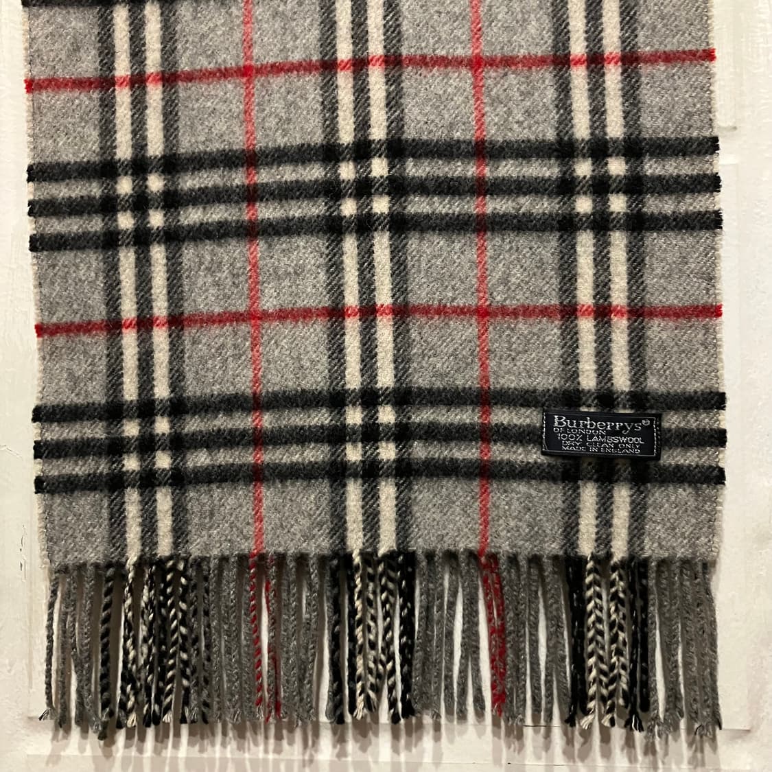 [정품] 버버리 그레이 노바체크 램스울 머플러 (burberry) 상품이미지4