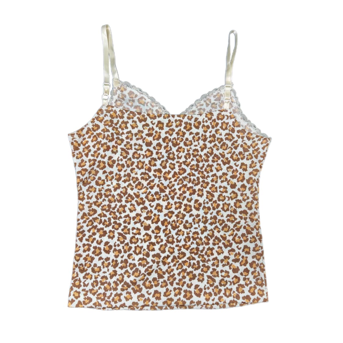 빈티지 오네갸루 레오파드 레이스 나시 상품이미지3