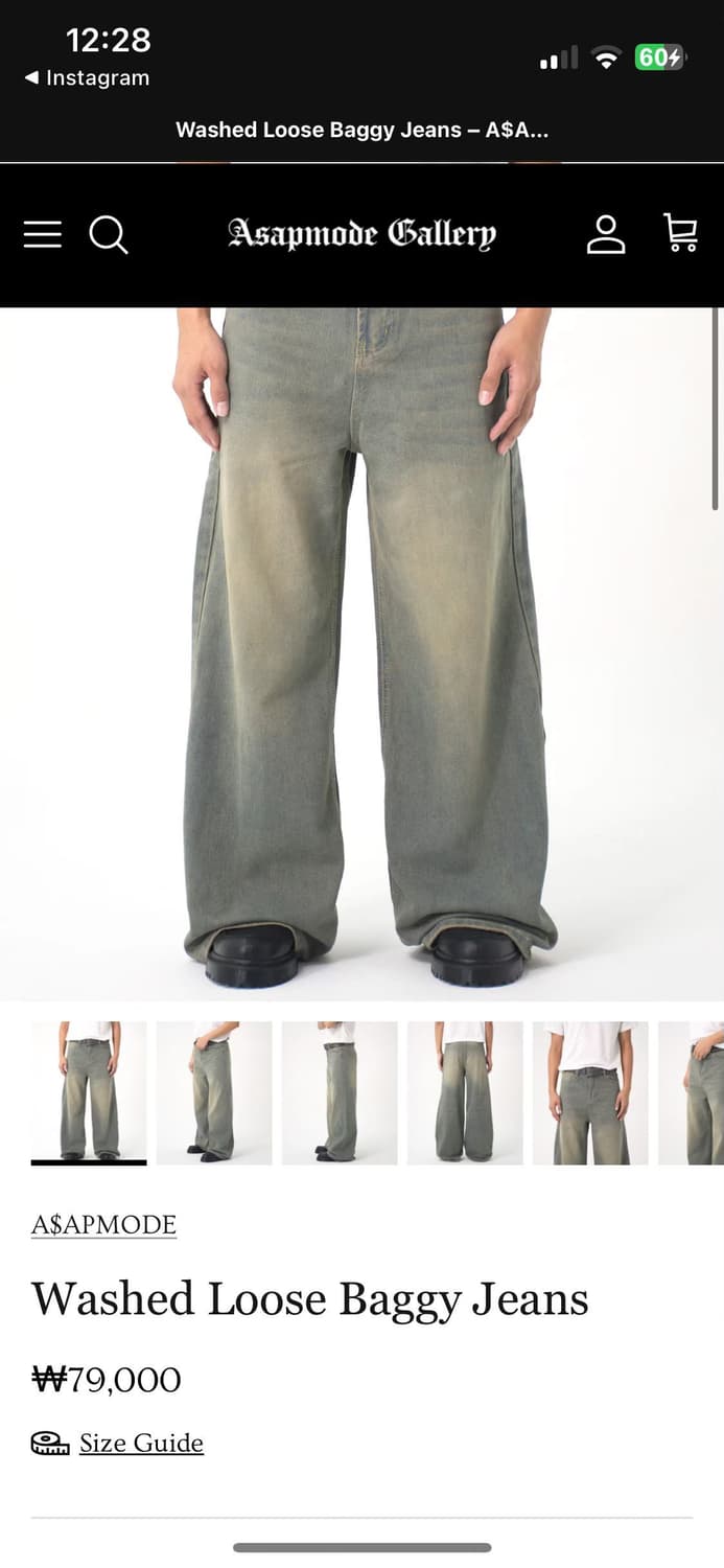 8만원정도에 삼 일본 직구 워싱 데님 상품이미지1