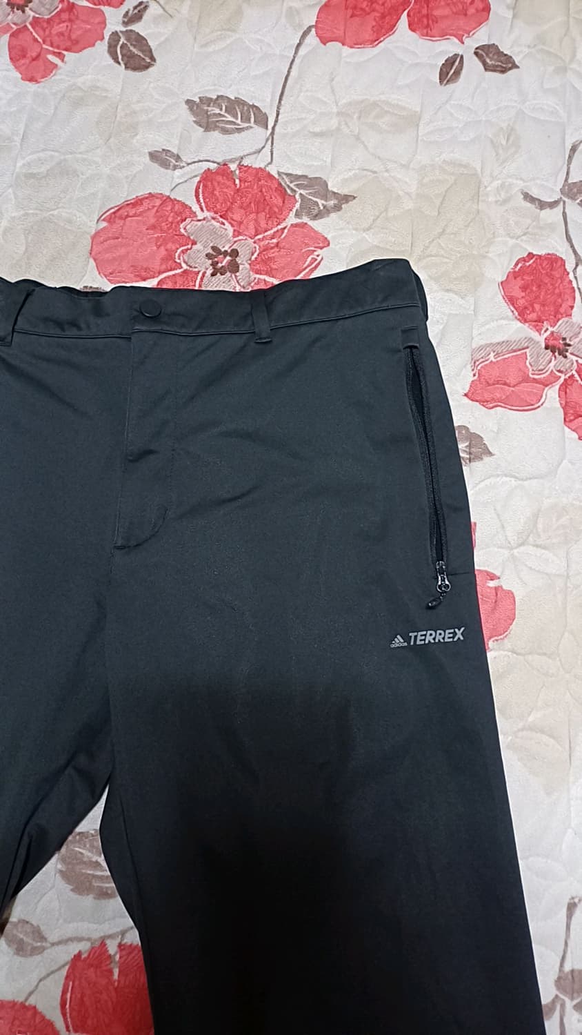 아디다스 짧은 춘추용방풍팬츠 실측35인치 기장89 상품이미지4